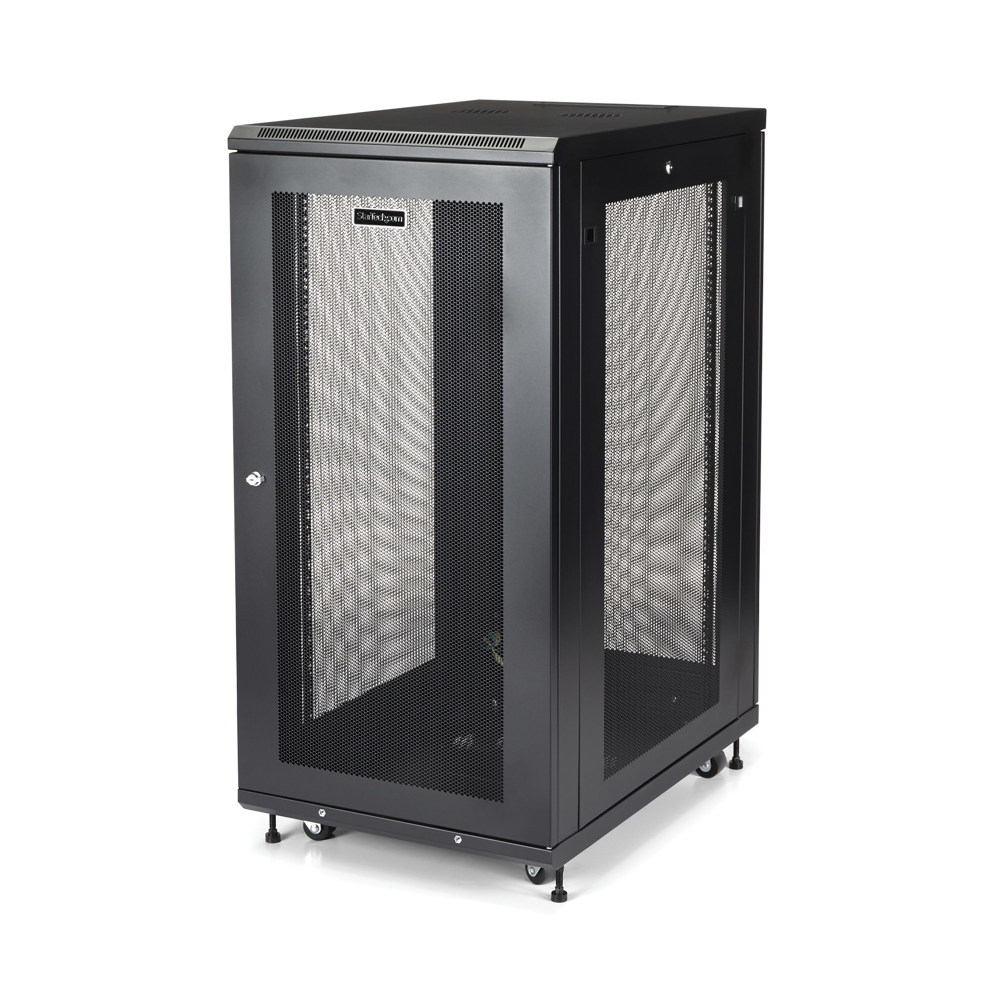 StarTech.com RK2433BKM stativ 24U Fritstående reol Sort