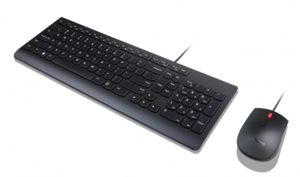Lenovo 4X30L79908 tastatur Mus inkluderet Universel USB QWERTY Norsk Sort