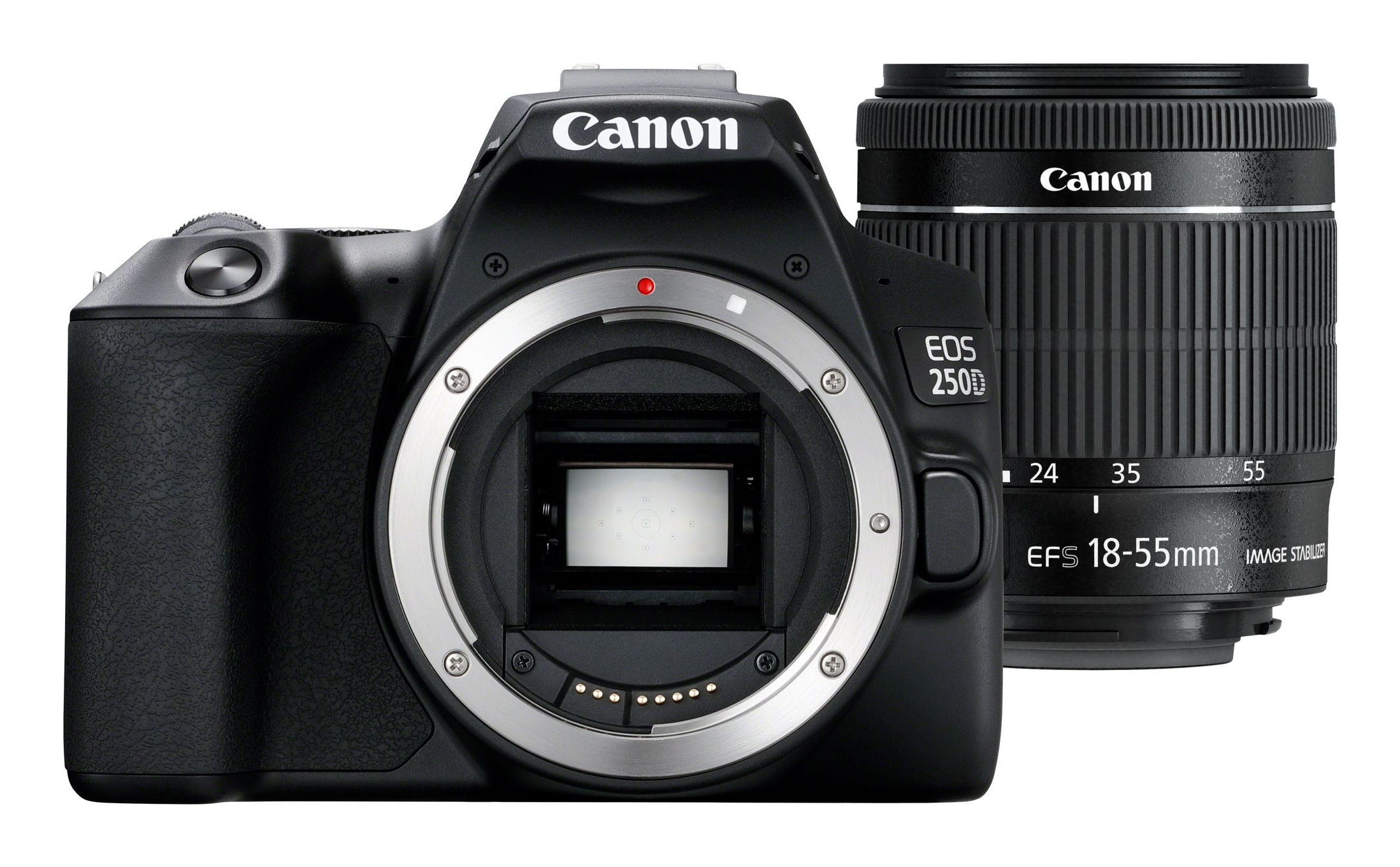 Canon EOS 250D+EF-S 18-55mm SLR kamerasæt 24,1 MP CMOS 6000 x 4000 pixel Sort