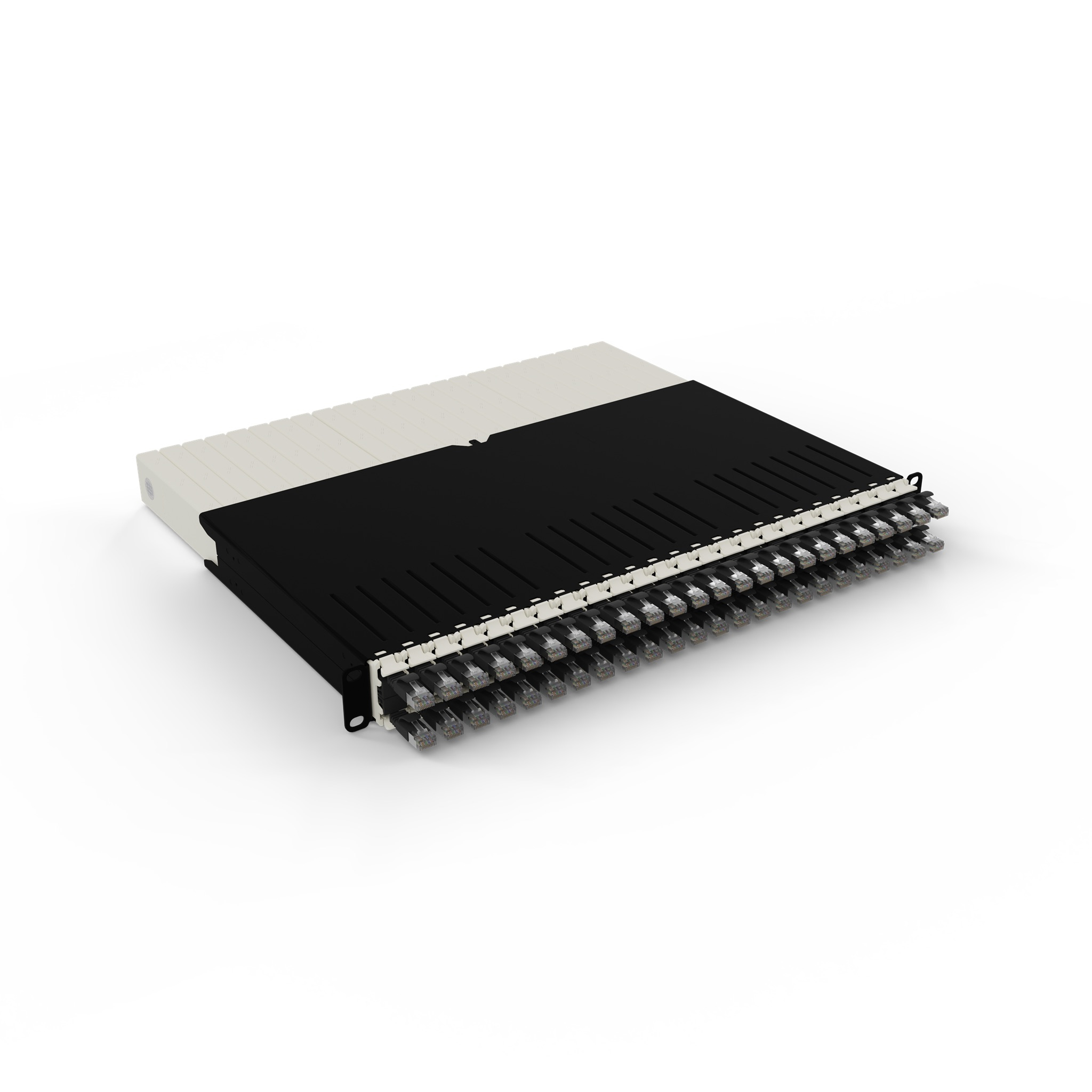 PATCHBOX PONEX8STPBK netværkskabel Sort 0,8 m Cat6a U/FTP (STP)