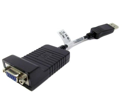 HP 753745-001 videokabel adapter 0,2 m DisplayPort VGA Sort