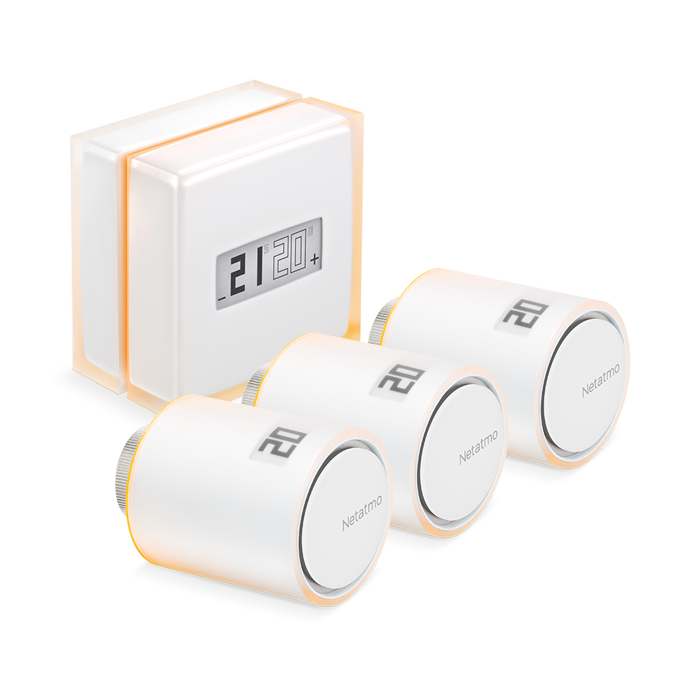 Netatmo NBU-NTH-NAV termostat RF Transparent, Hvid