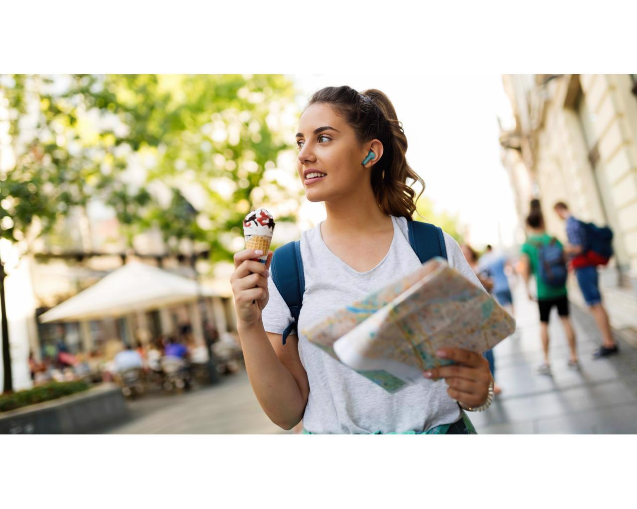 JVC HA-A7T-A Headset True Wireless Stereo (TWS) I ørerne Opkald/musik Bluetooth Blå