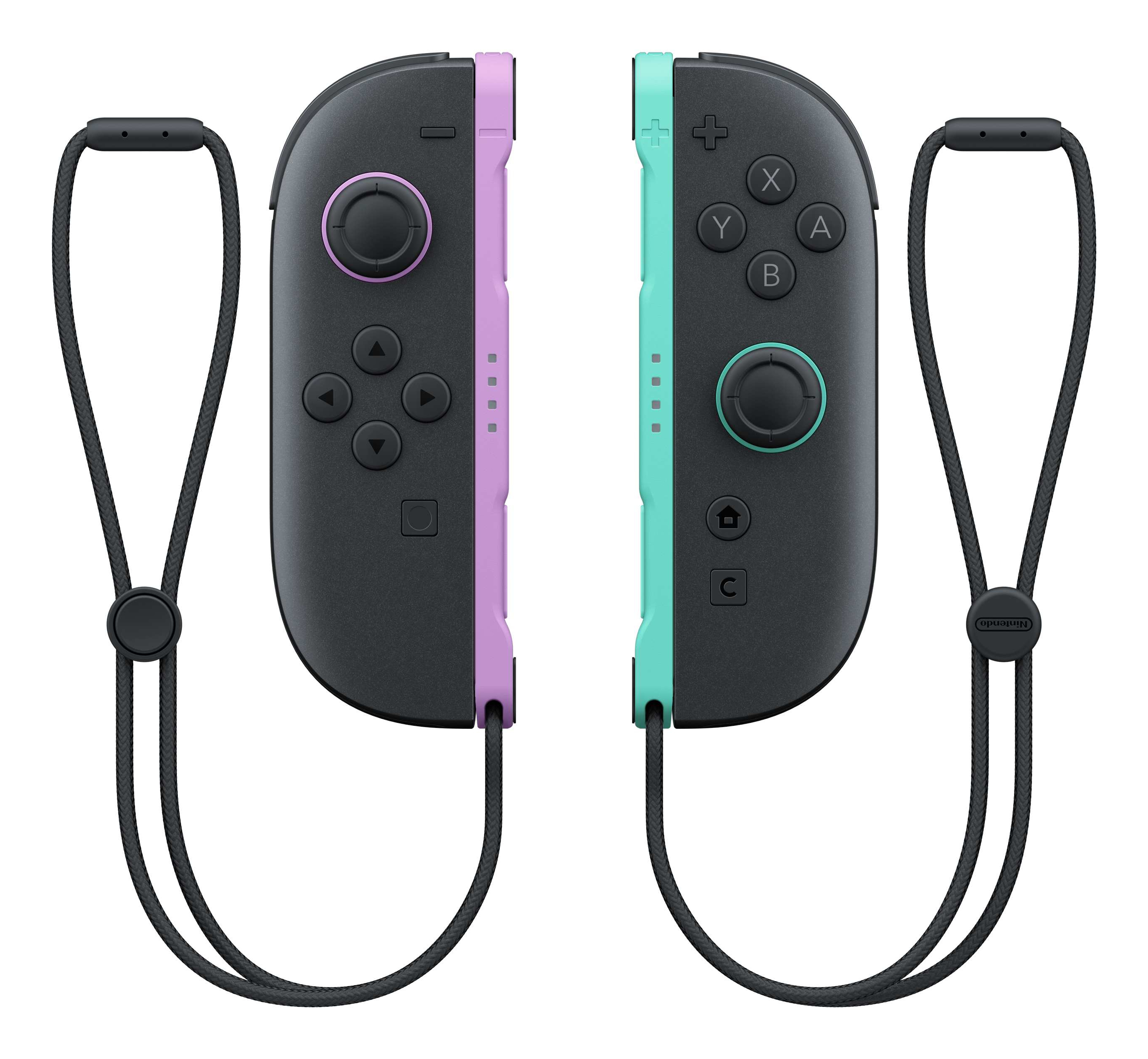Nintendo Joy-Con 2 Sort, Lysegrøn, Lilla Bluetooth Gamepad Analog/digital Nintendo Switch 2