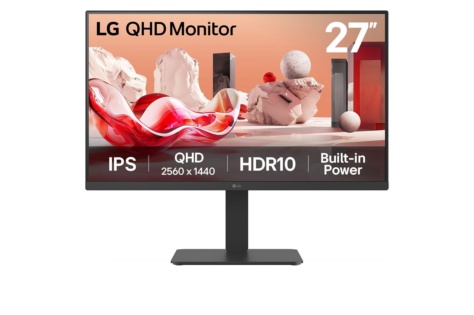 LG 27BA54QB-B computerskærm 68,6 cm (27") 2560 x 1440 pixel Quad HD LCD Sort