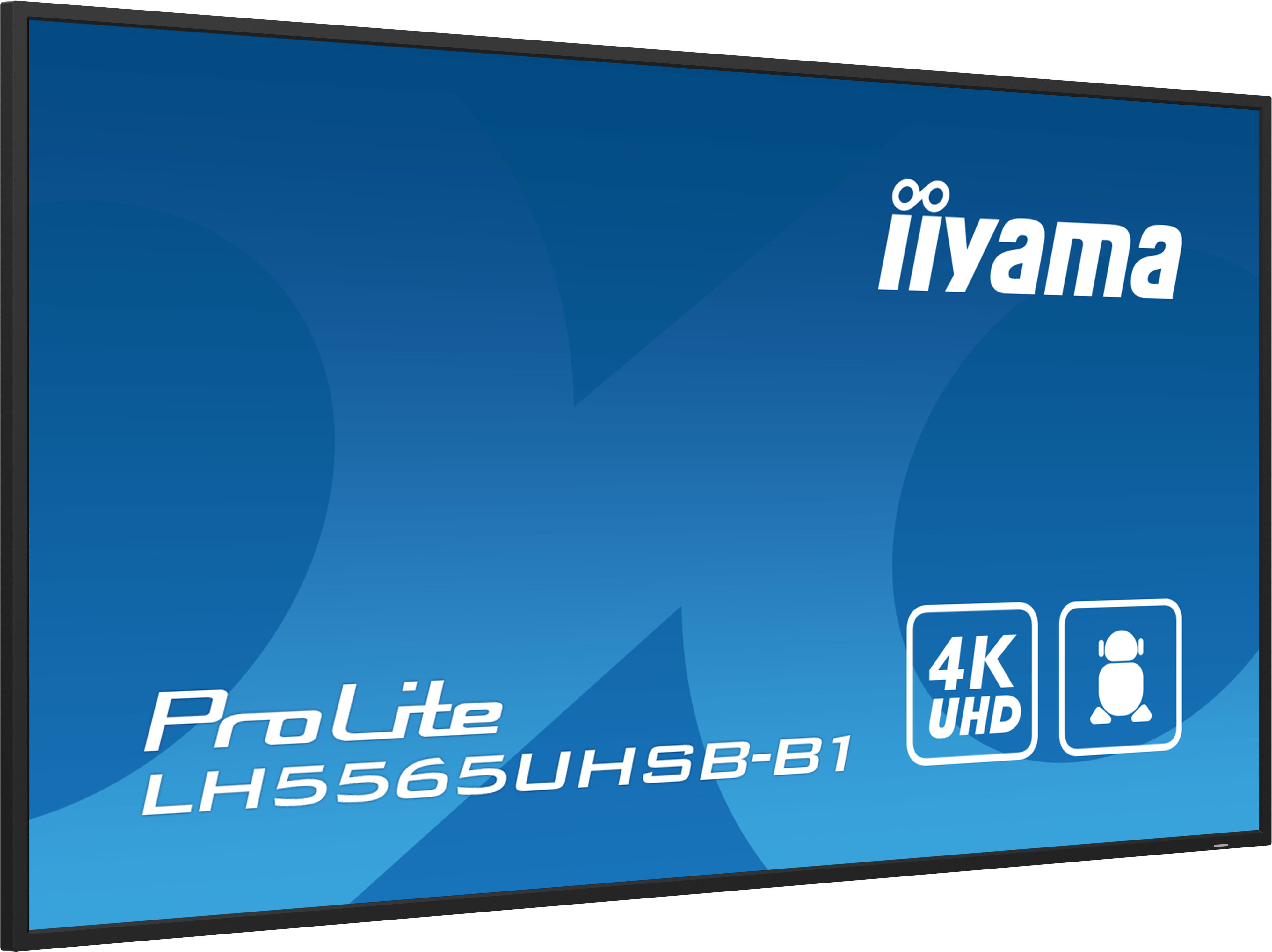iiyama LH5565UHSB-B1 skilte display Kiosk design 138,7 cm (54.6") LED Wi-Fi 800 cd/m² 4K Ultra HD Sort Indbygget processer Android 11 24/7