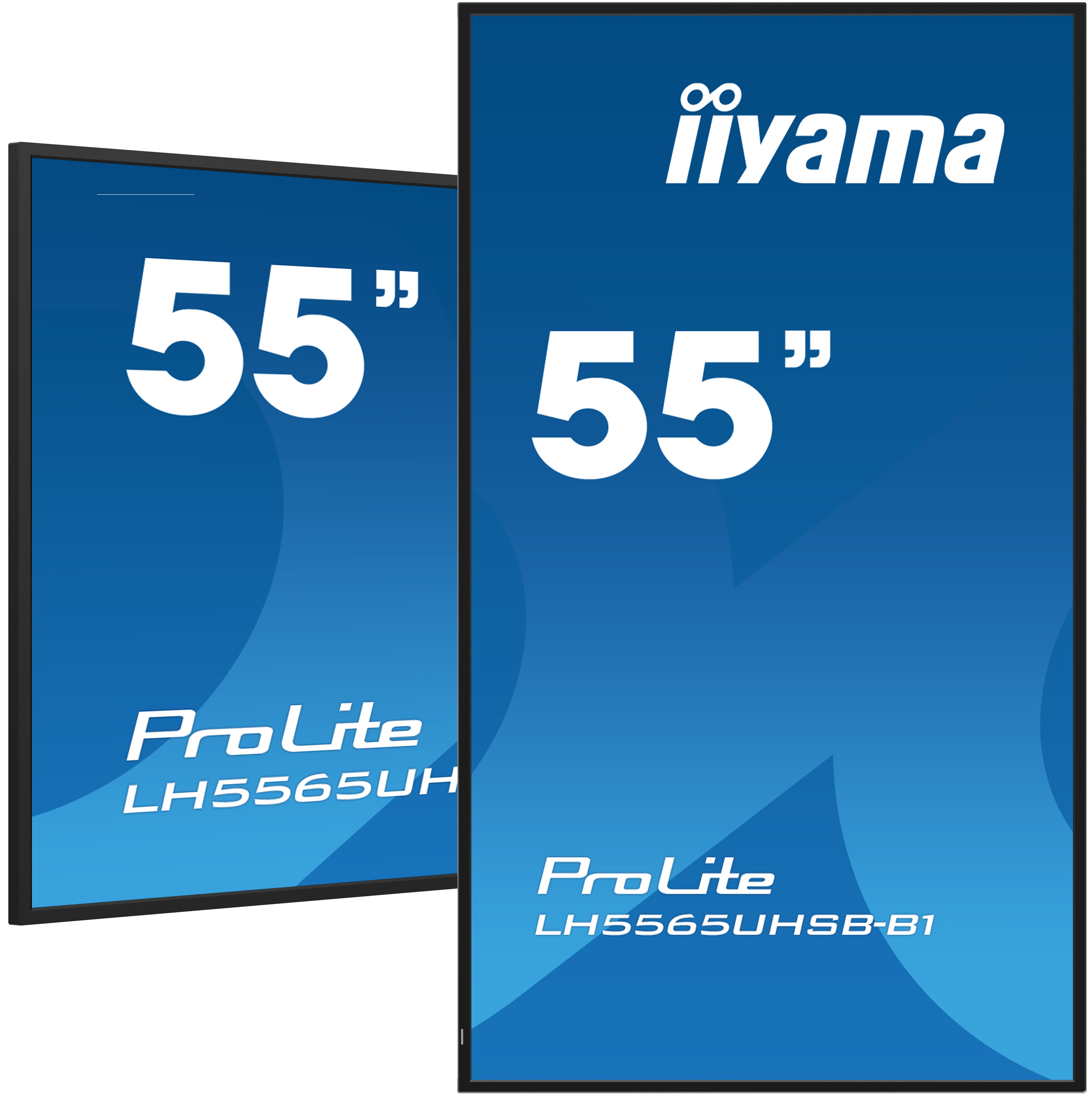 iiyama LH5565UHSB-B1 skilte display Kiosk design 138,7 cm (54.6") LED Wi-Fi 800 cd/m² 4K Ultra HD Sort Indbygget processer Android 11 24/7