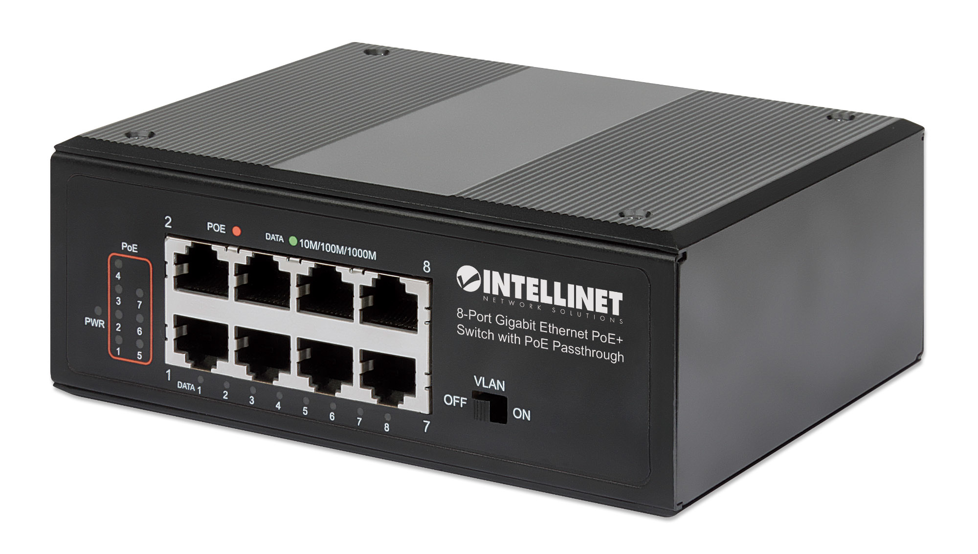 Intellinet 561624 netværksswitch Gigabit Ethernet (10/100/1000) Strøm over Ethernet (PoE) Sort