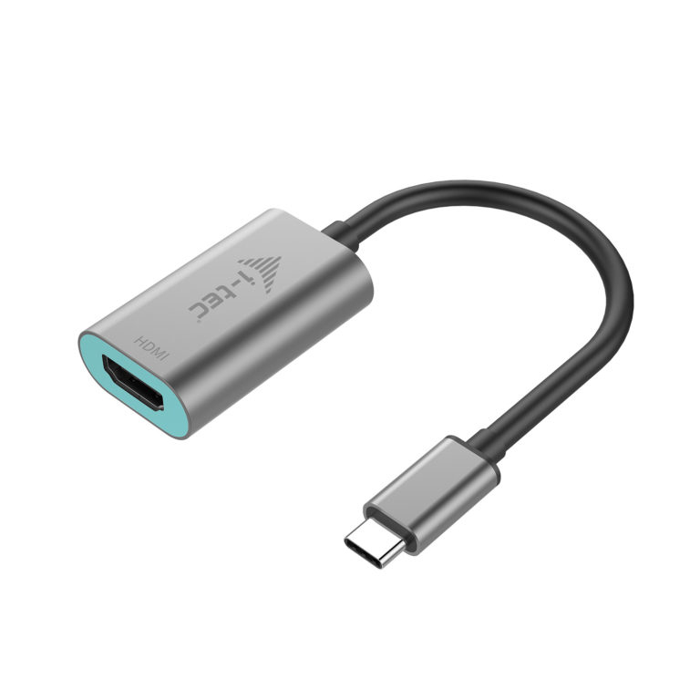 i-tec Metal C31METALHDMI60HZ videokabel adapter 0,15 m USB Type-C HDMI Grå, Turkis