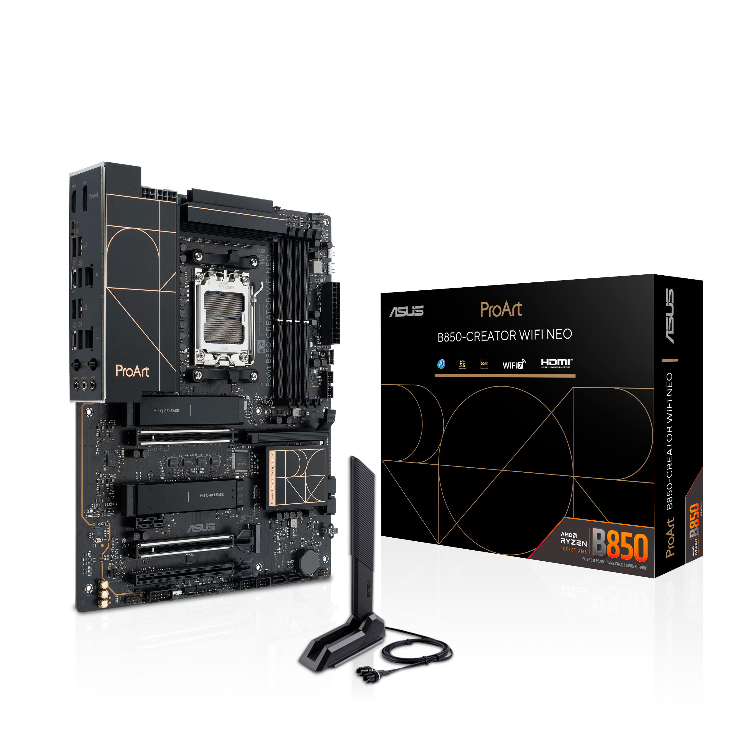 ASUS PROART B850-CREATOR WIFI NEO AMD B850 Sokkel AM5 ATX