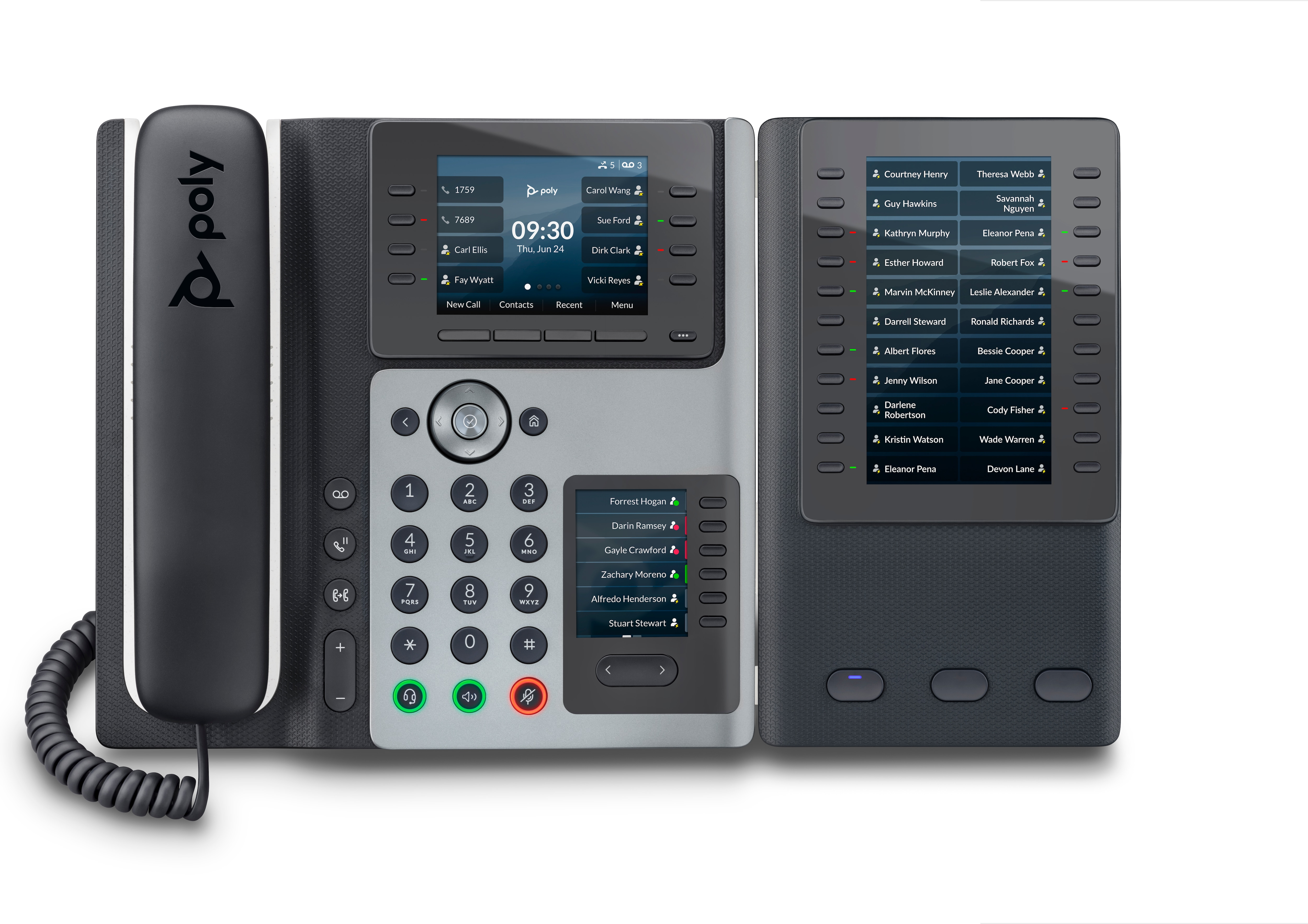 POLY Edge E450 IP-telefon og PoE-aktiveret
