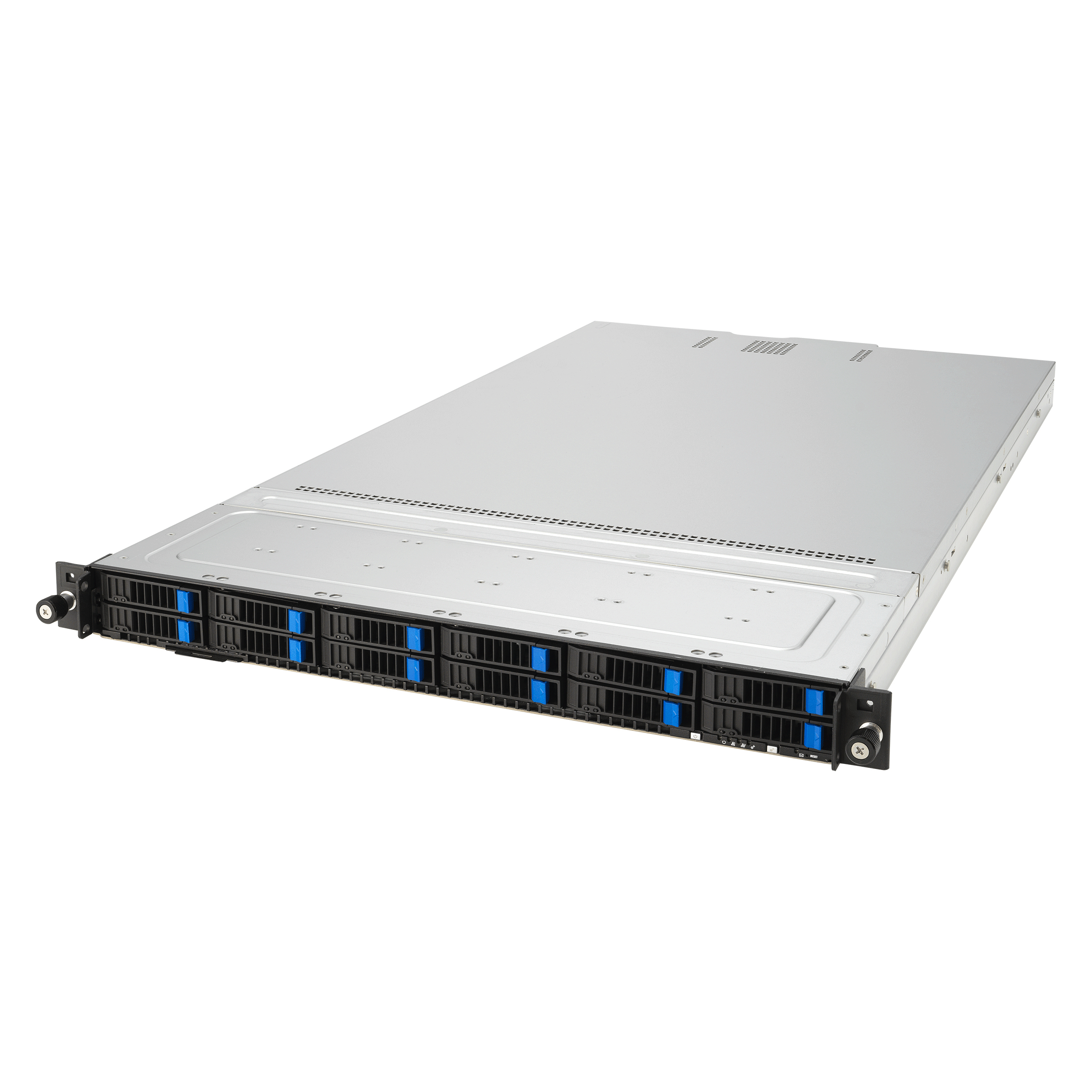 ASUS RS700A-E12-RS12U Socket SP5 Stativ (1U) Sort, Stål