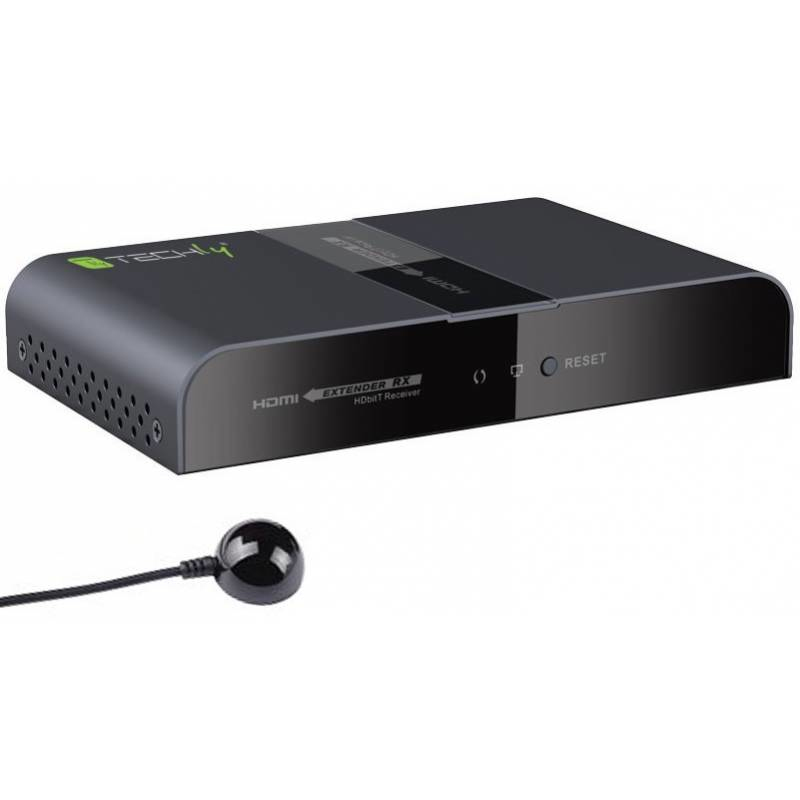 Techly IDATA EXTPL-380PR AV forlænger AV-modtager Sort