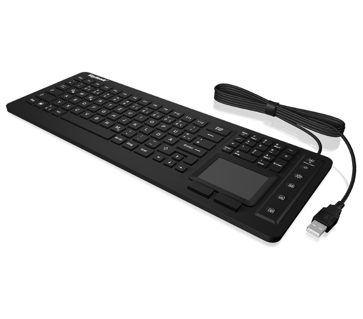 KeySonic KSK-6231 INEL (US) tastatur Industriel USB QWERTY US engelsk Sort