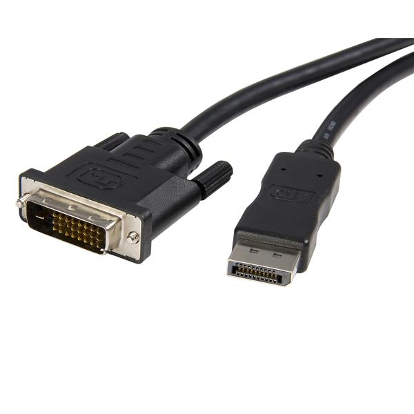 StarTech.com DP2DVIMM10 videokabel adapter 3 m DisplayPort DVI-D Sort