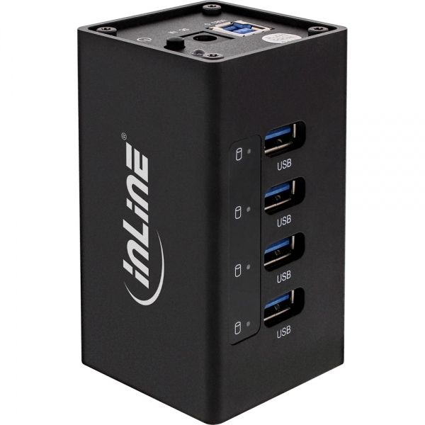 InLine 4043718214396 interface hub USB 3.2 Gen 1 (3.1 Gen 1) Type-A 5000 Mbit/s Sort