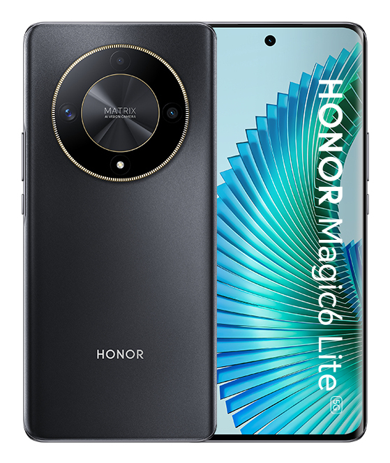 Honor Magic6 Lite 5G 17,2 cm (6.78") Dual SIM Android 13 USB Type-C 8 GB 256 GB 5300 mAh Sort