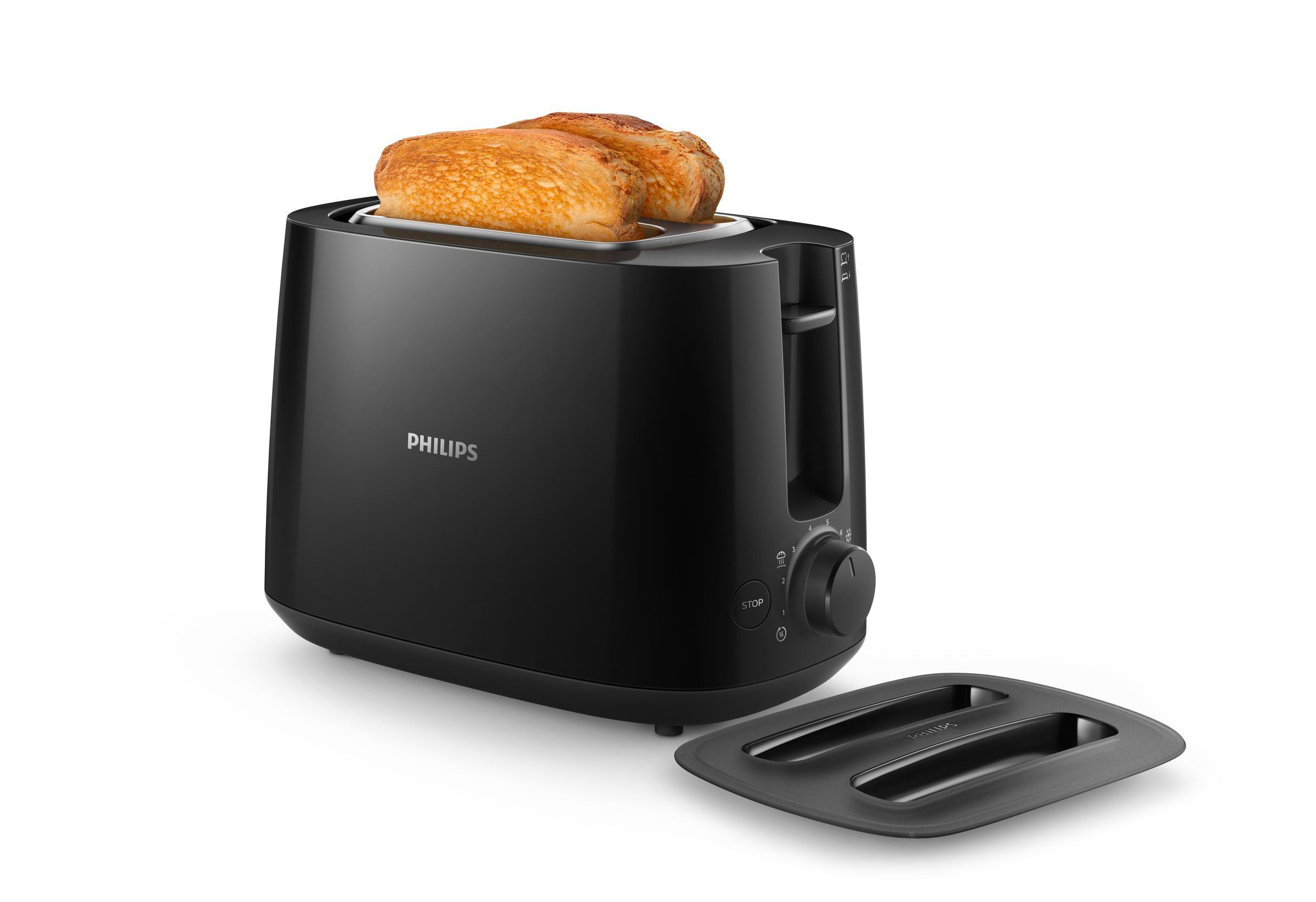 Philips Daily Collection HD2582/90 brødrister 8 2 skive(r) 830 W Sort