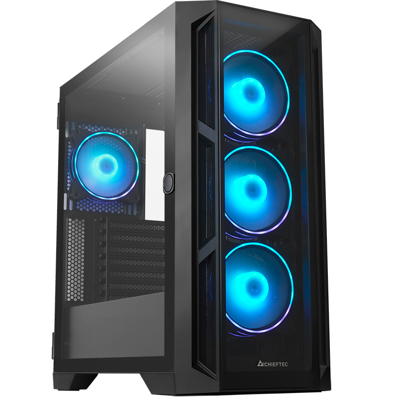 Chieftec APEX GA-01B-TG-OP ATX Midi Tower Sort