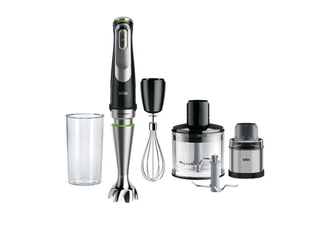 Braun MultiQuick 9 MQ9138XI blender 0,6 L Nedsænkning blender 1200 W Sort, Rustfrit stål