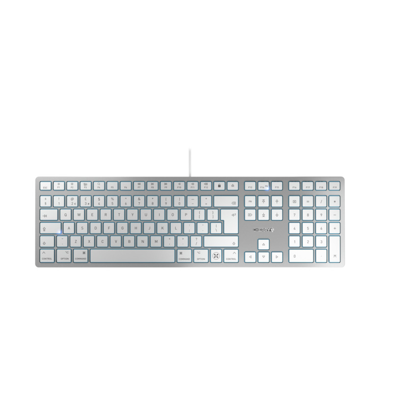 CHERRY KC 6000C FOR MAC tastatur Universel USB QWERTY Engelsk Sølv