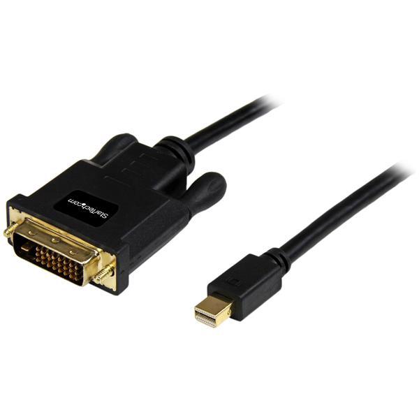 StarTech.com MDP2DVIMM10B videokabel adapter 3 m mini DisplayPort DVI-D Sort