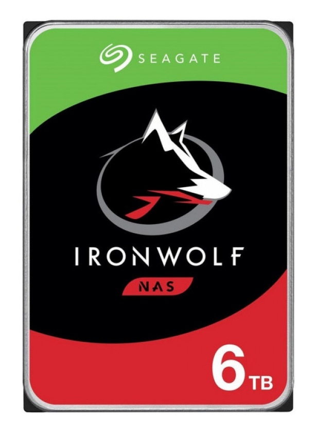 Seagate IronWolf ST6000VN001 harddisk 6 TB 5400 rpm 256 MB 3.5" Serial ATA III