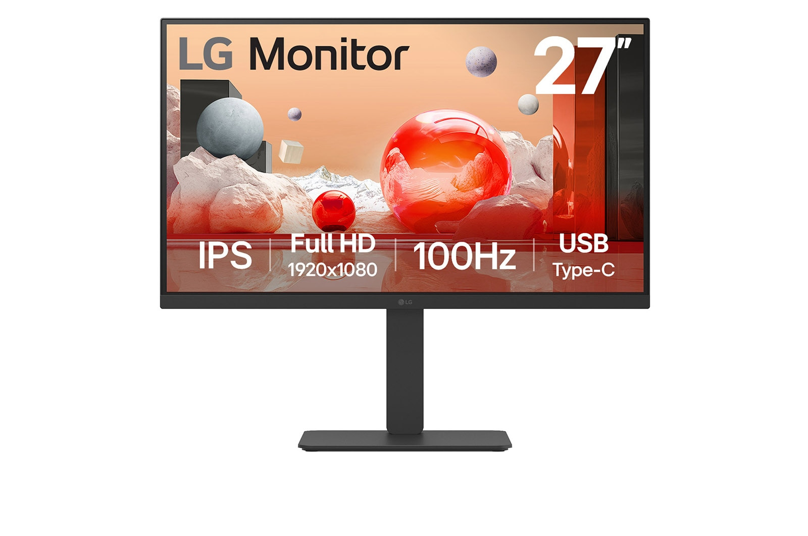 LG 27BA750-B computerskærm 68,6 cm (27") 1920 x 1080 pixel Fuld HD LCD Sort