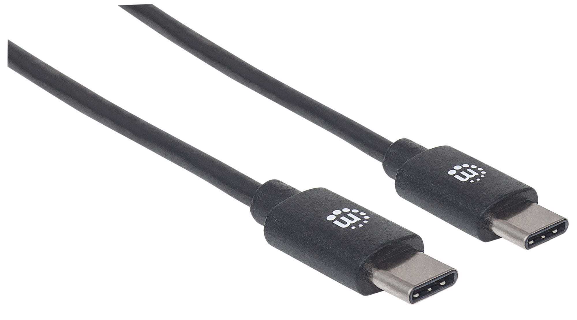 Manhattan 354875 USB-kabel USB 2.0 2 m USB C Sort