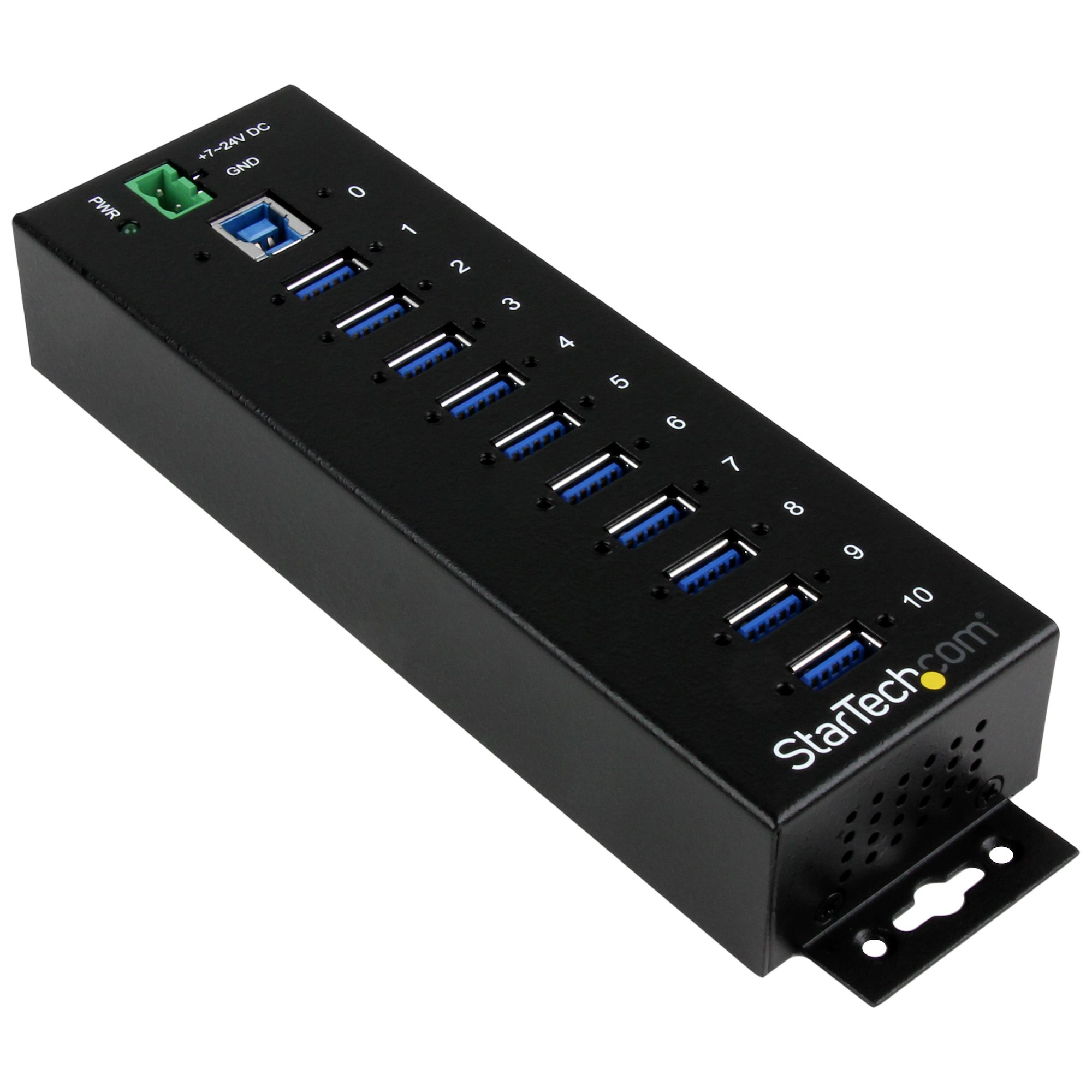 StarTech.com ST1030USBM interface hub USB 3.2 Gen 1 (3.1 Gen 1) Type-B 5000 Mbit/s Sort