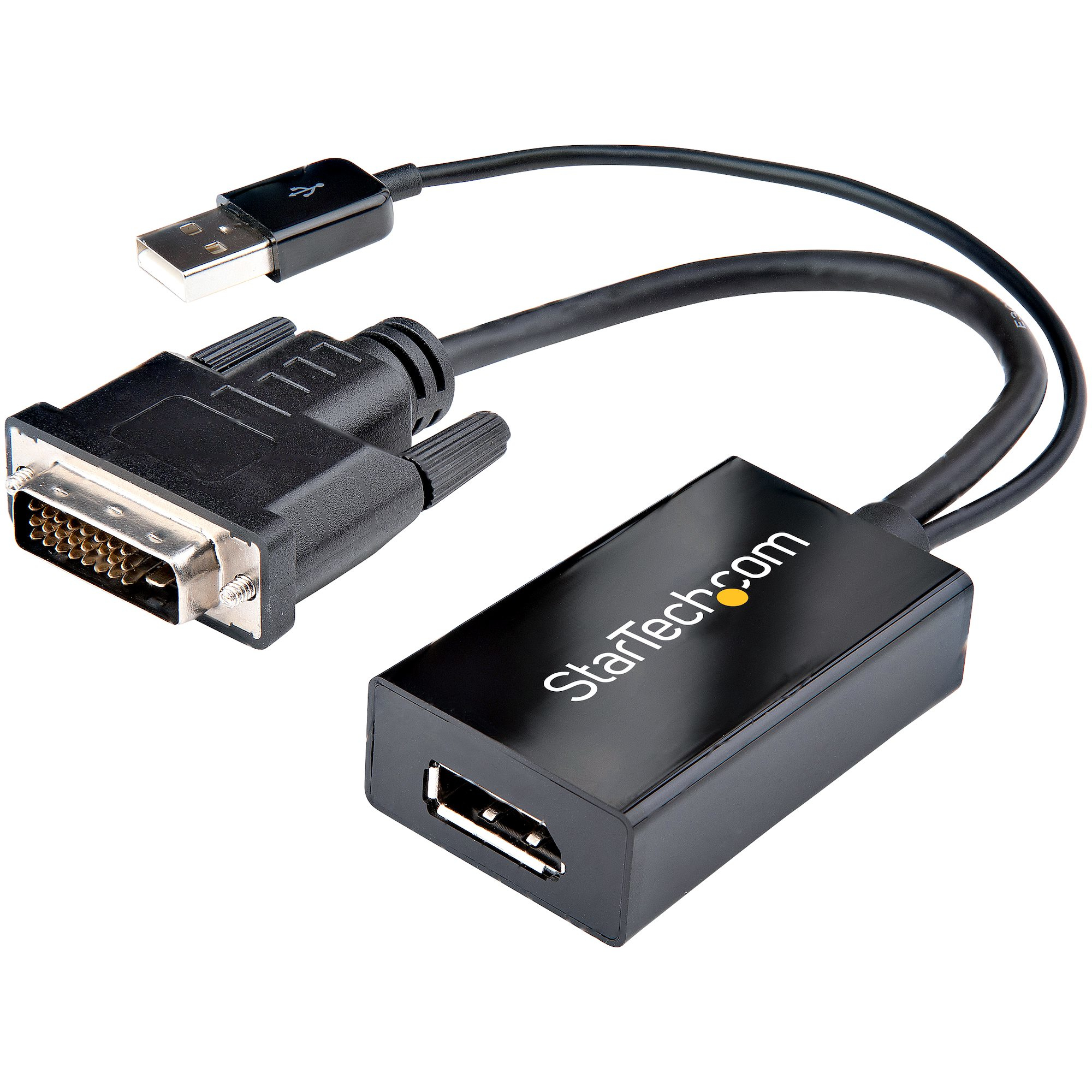 StarTech.com DVI2DP2 videokabel adapter 0,254 m DVI-D DisplayPort Sort