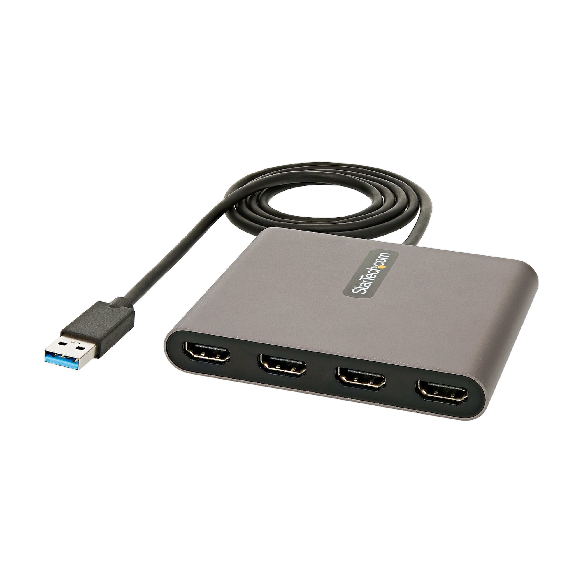 StarTech.com USB32HD4 USB grafisk adapter 1920 x 1080 pixel Grå