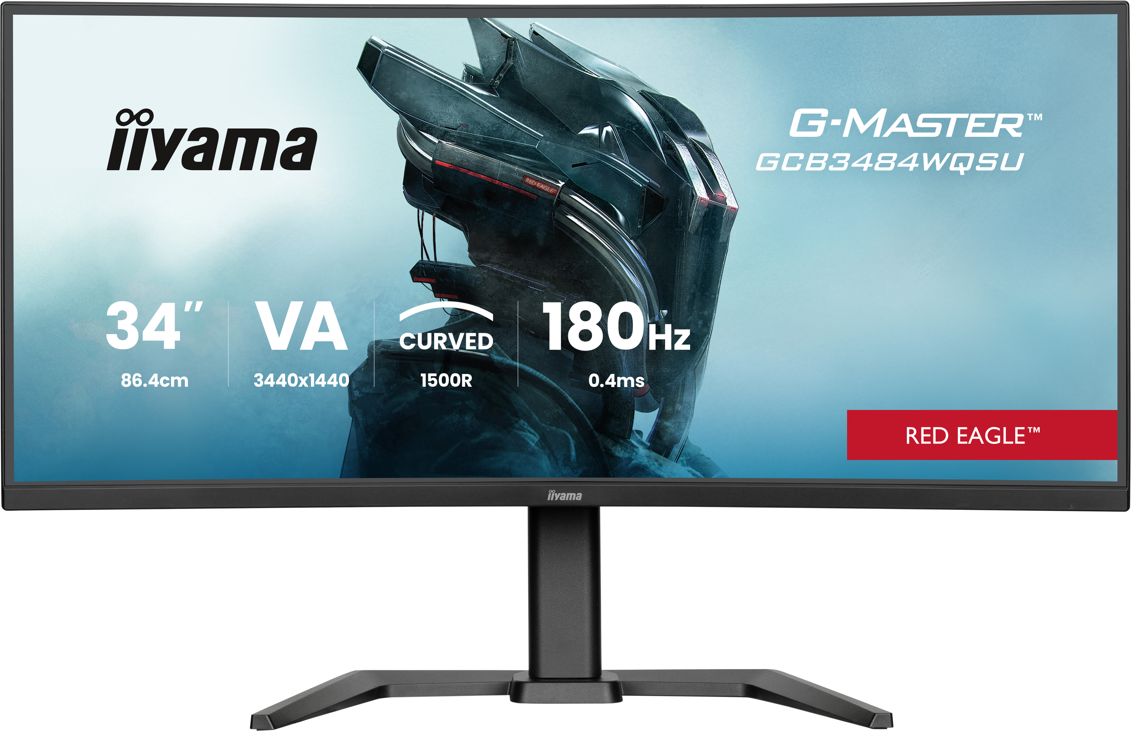 iiyama G-MASTER GCB3484WQSU-B1 computerskærm 86,4 cm (34") 3440 x 1440 pixel UltraWide Quad HD LED Sort