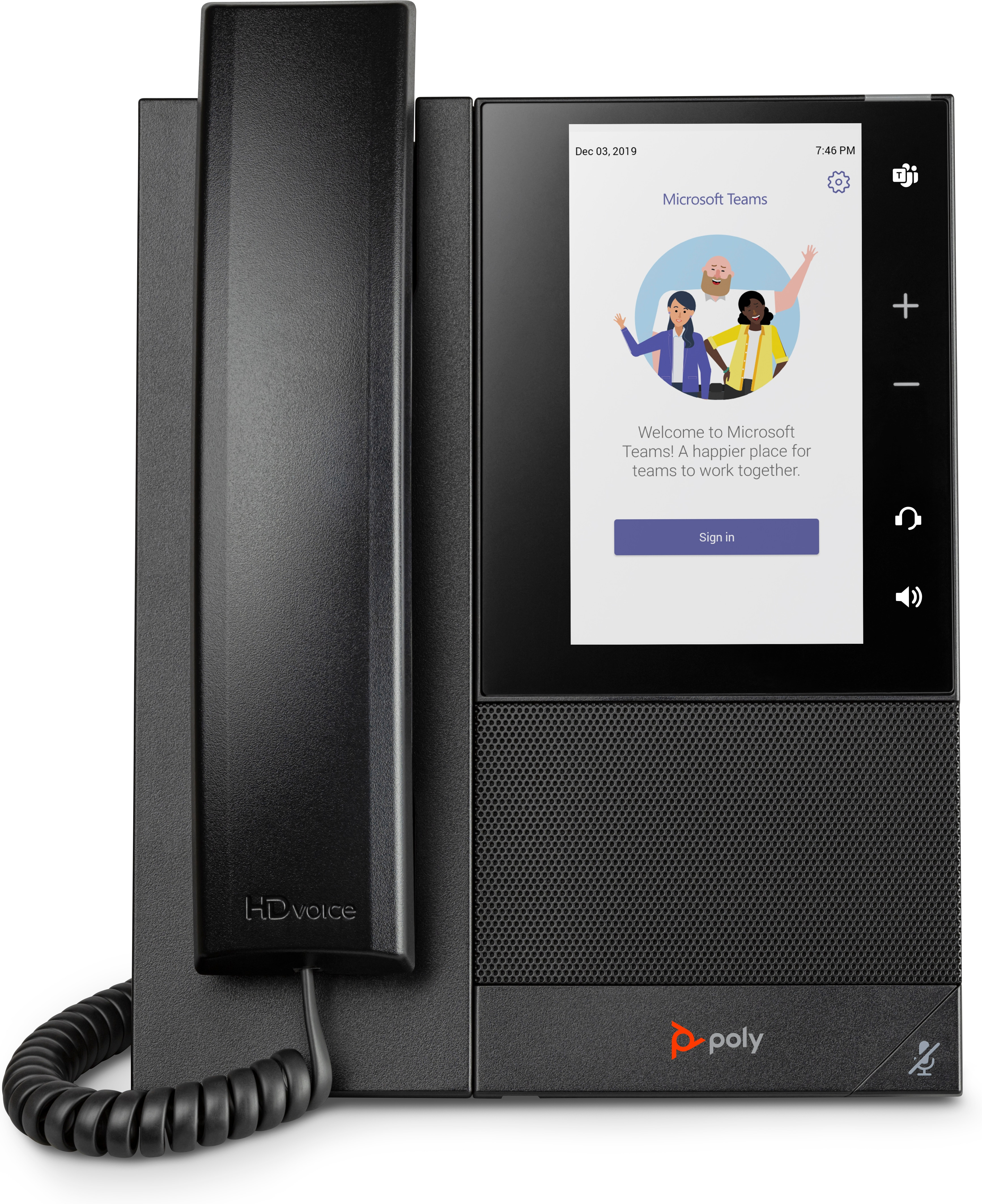 POLY CCX 505 Business Media Phone til Microsoft Teams og PoE-aktiveret