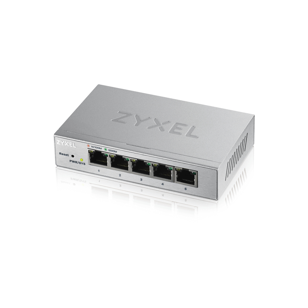 Zyxel GS1200-5 Administreret Gigabit Ethernet (10/100/1000) Sølv