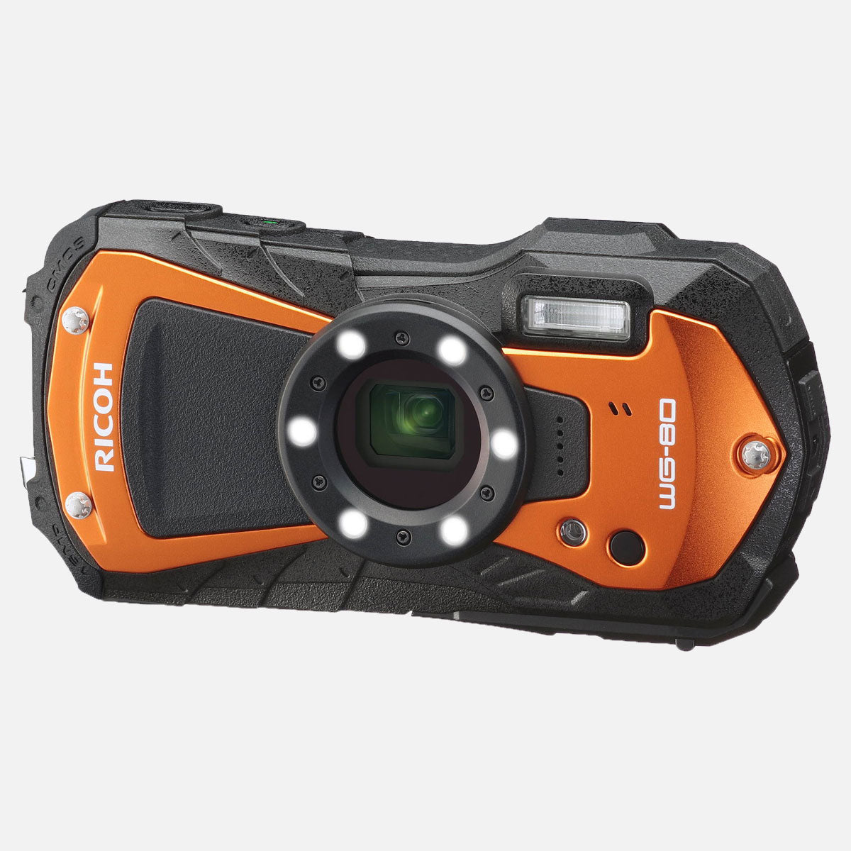 Ricoh WG-80 1/2.3" Kompakt kamera 16 MP CMOS 4608 x 3456 pixel Sort, Orange