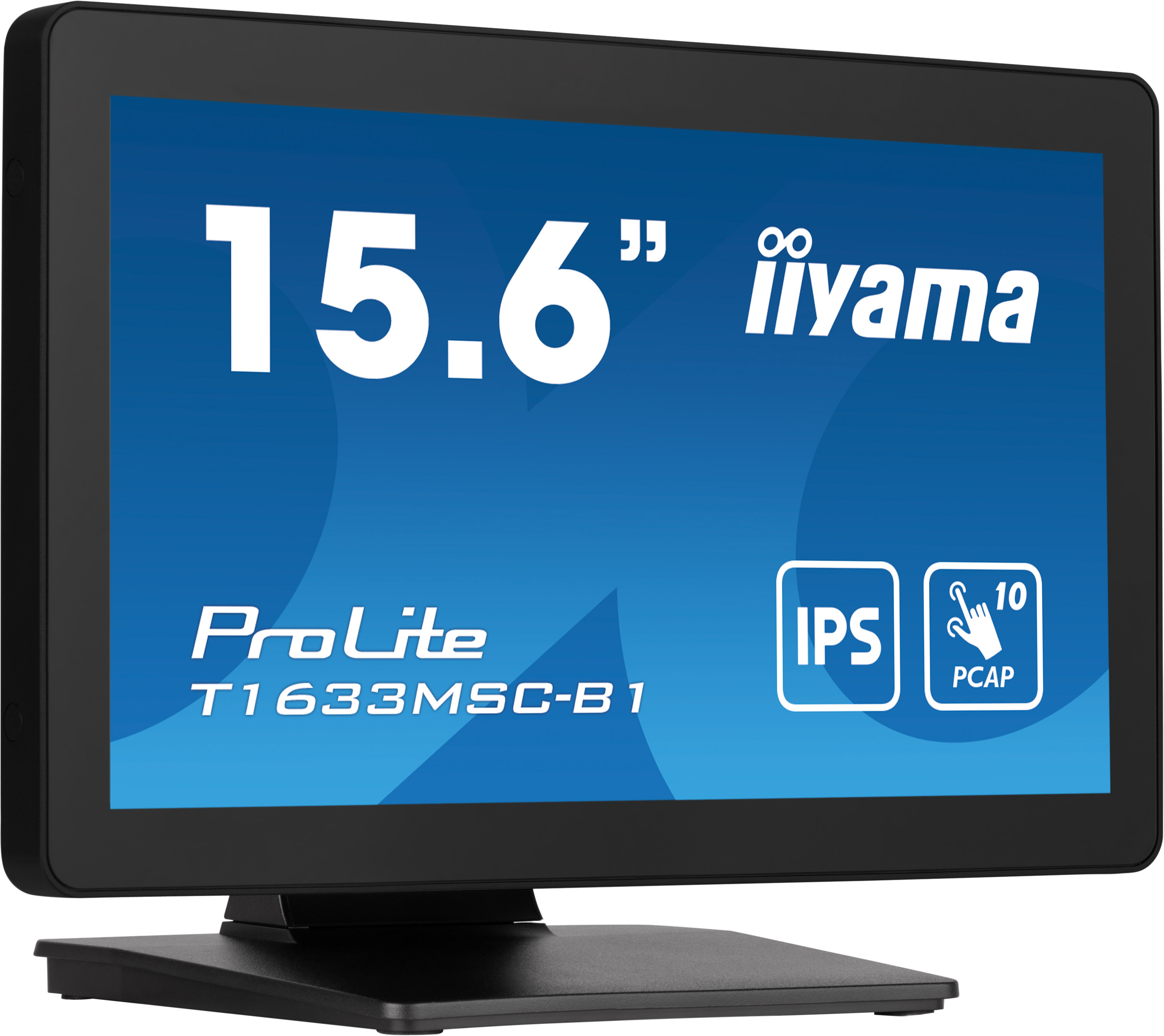 iiyama ProLite T1633MSC-B1 computerskærm 39,6 cm (15.6") 1920 x 1080 pixel Fuld HD LCD Berøringsskærm Sort