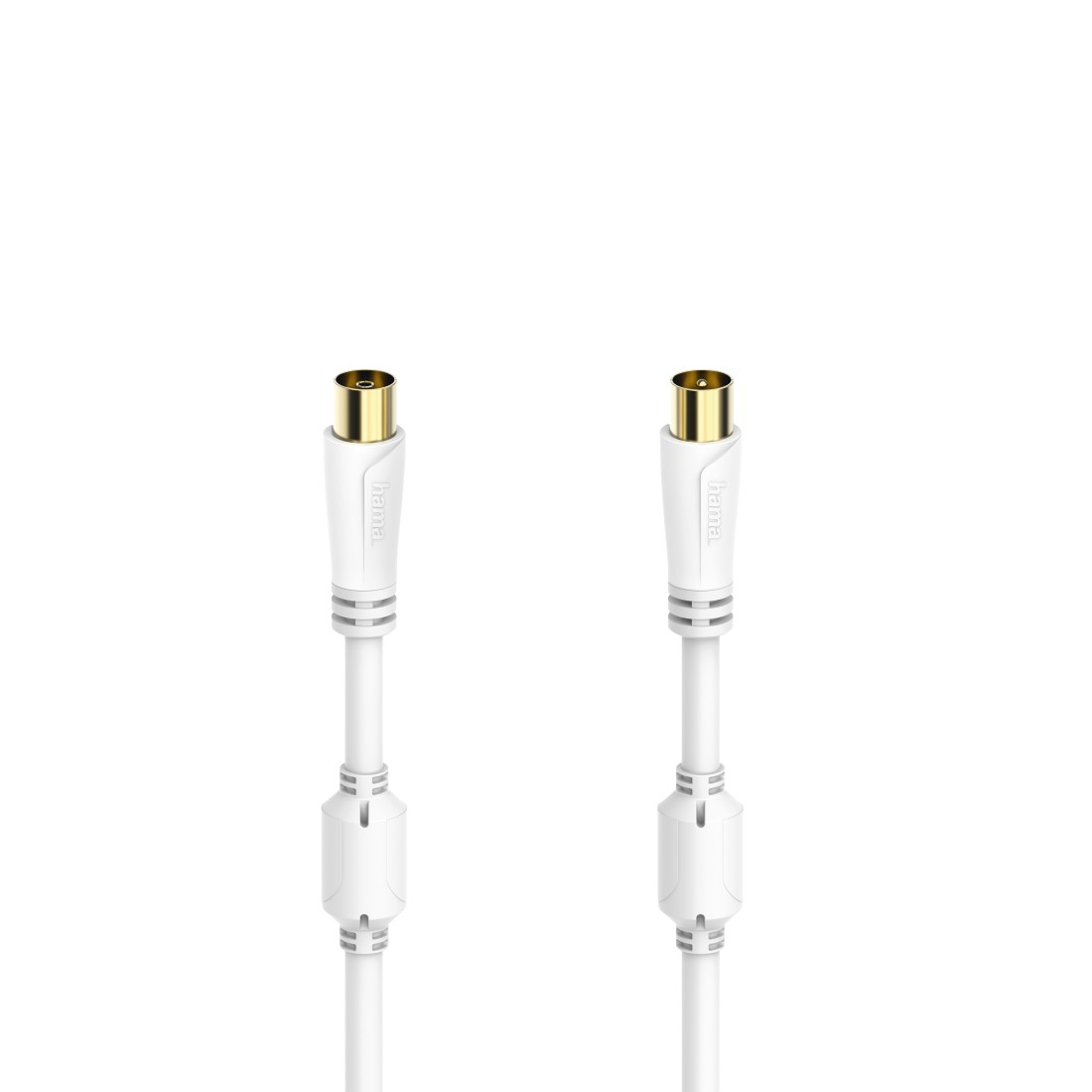 Hama 00205246 koaxial kabel 1,5 m Koaksial Hvid
