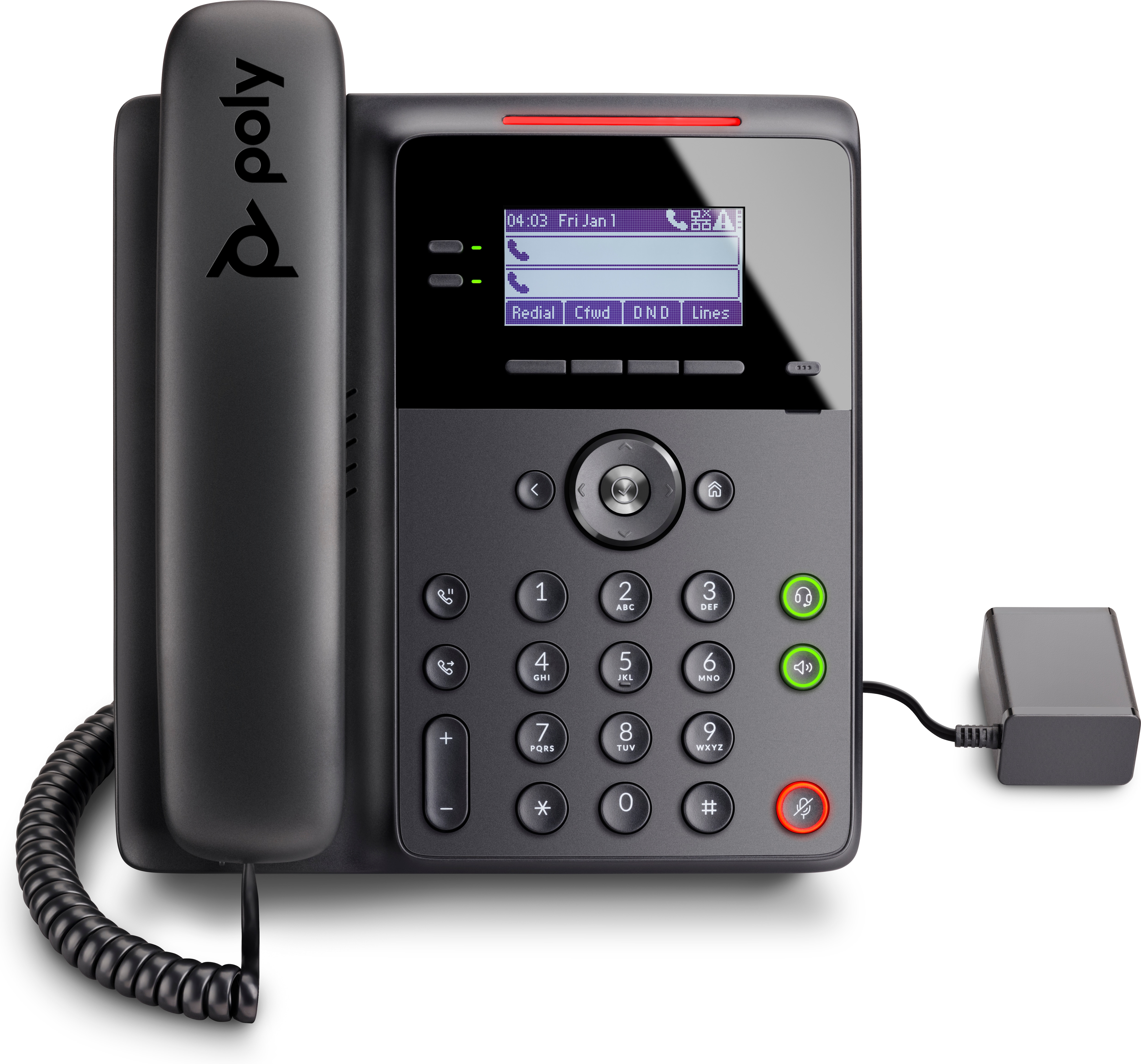 POLY Edge B10 IP -telefon med strømforsyning, Kina