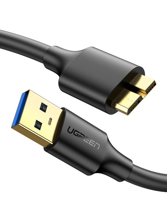 Ugreen 10841 USB-kabel USB 3.2 Gen 1 (3.1 Gen 1) 1 m USB A Micro-USB B Sort