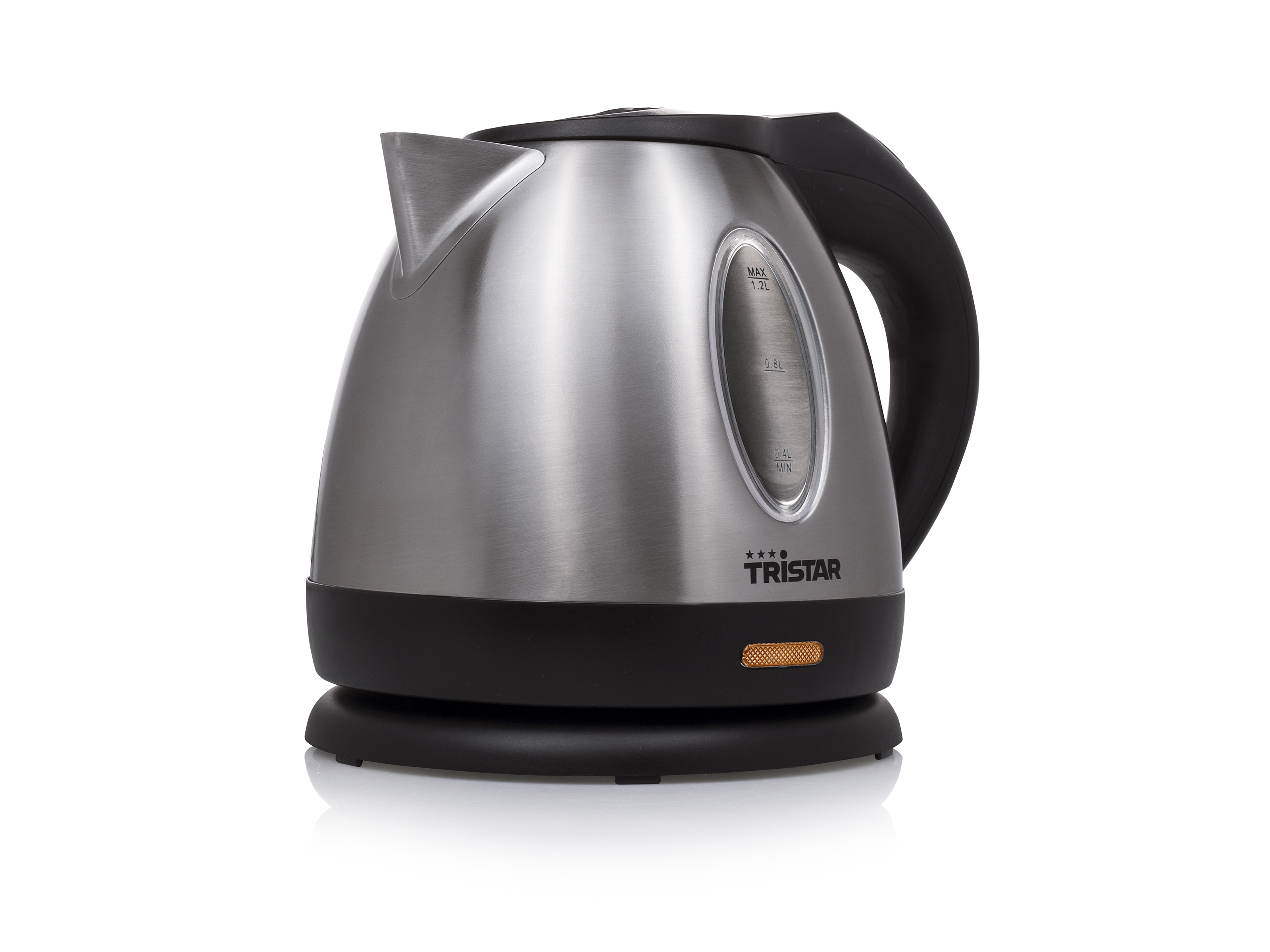 Tristar WK-1325 elkedel 1,2 L 850 W Sort, Rustfrit stål
