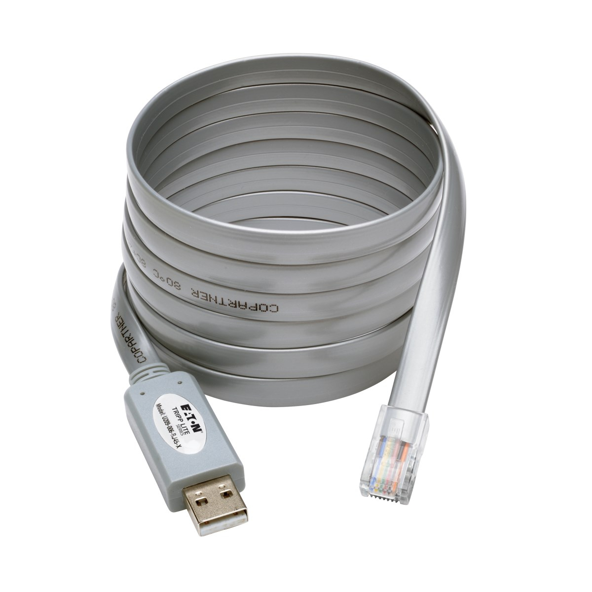 Tripp Lite U209-006-RJ45-X kabel kønsskifter RJ-45 USB 2.0 Type-A Sølv