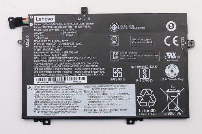 Lenovo 01AV463 laptop reservedel Batteri