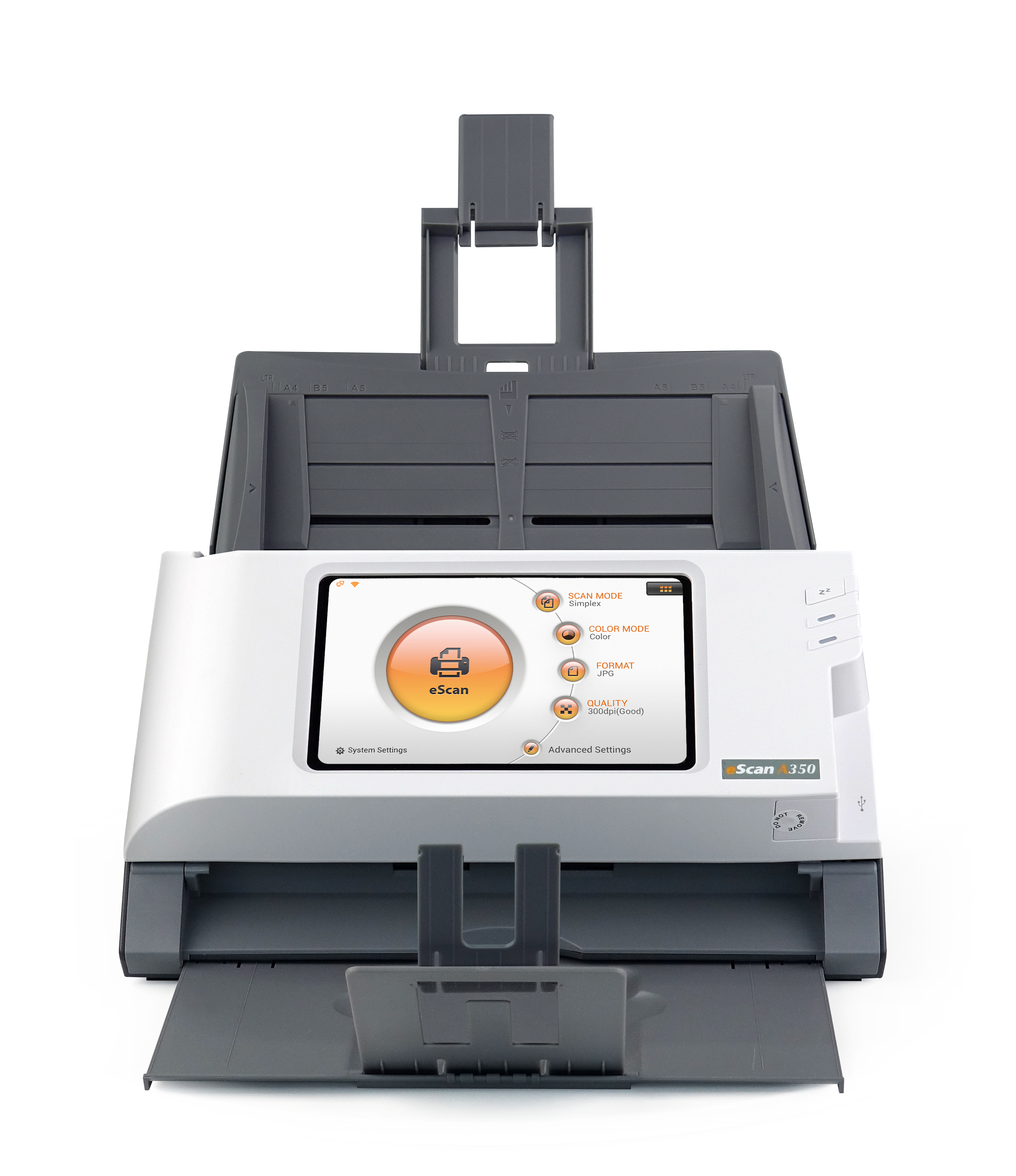 Plustek eScan A350 Essential ADF-scanner 600 x 600 dpi A4 Sort, Hvid