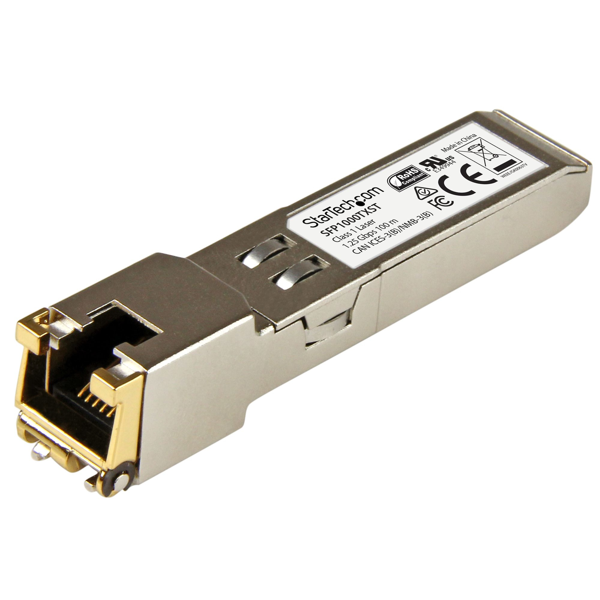 StarTech.com SFP1000TXST modul til netværksmodtager Kobber 1000 Mbit/s SFP
