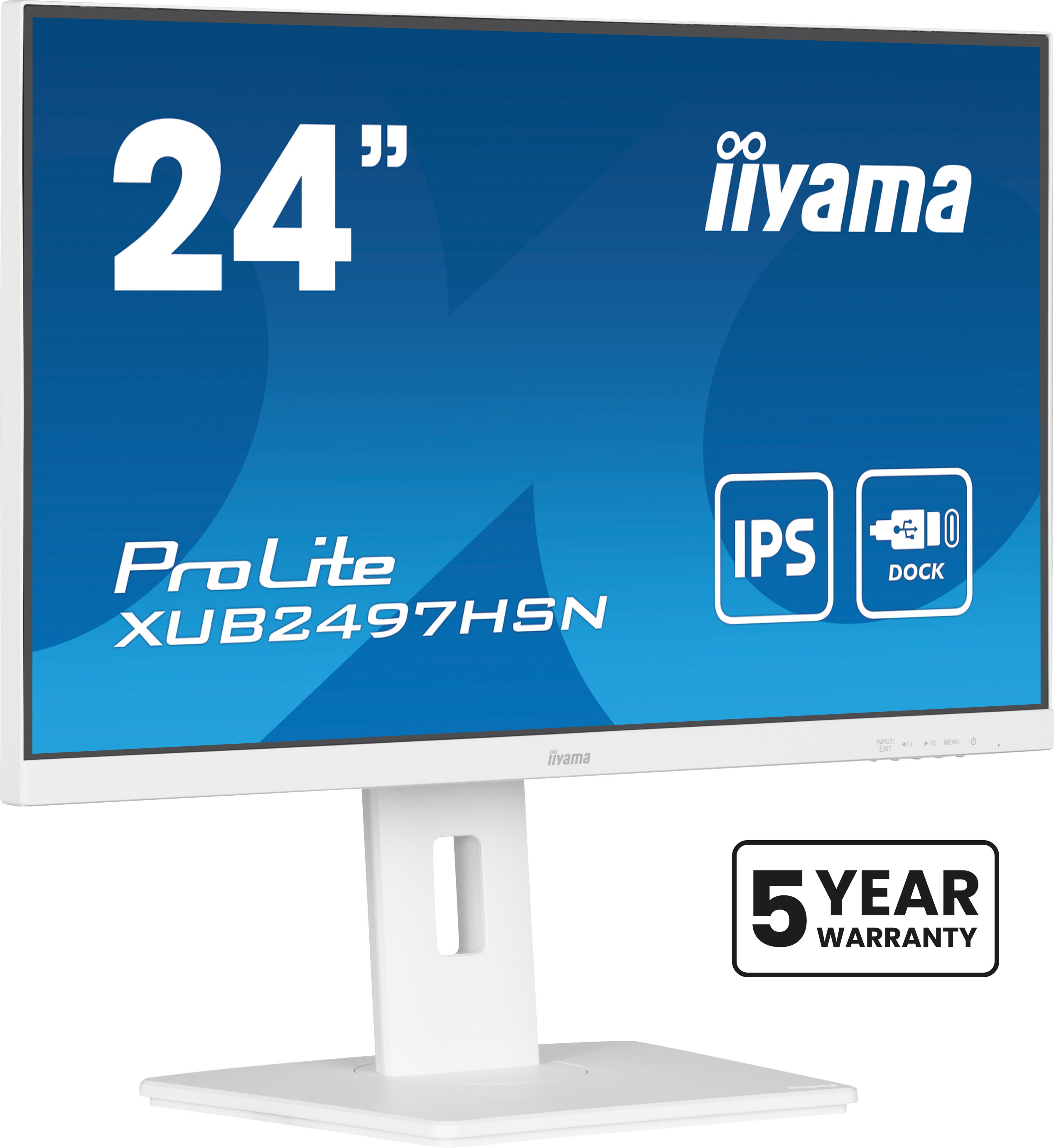 iiyama ProLite XUB2497HSN-W2 computerskærm 60,5 cm (23.8") 1920 x 1080 pixel Fuld HD LED Hvid