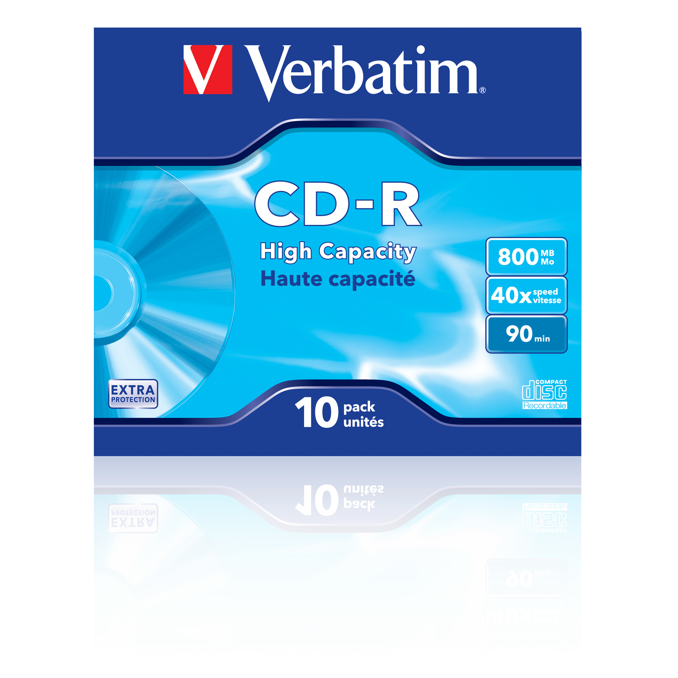 Verbatim CD-R High Capacity 800 MB 40x 10 stk