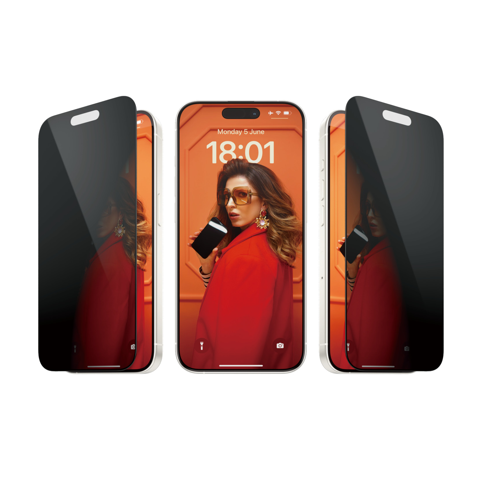 PanzerGlass ® Privacy Skærmbeskyttelse iPhone 15 Pro | Ultra-Wide Fit m. EasyAligner