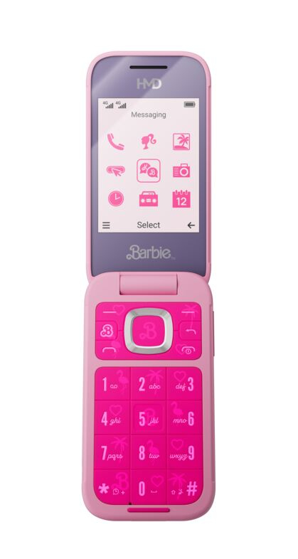 HMD Barbie Phone 7,11 cm (2.8") 125 g Lyserød Feature telefon