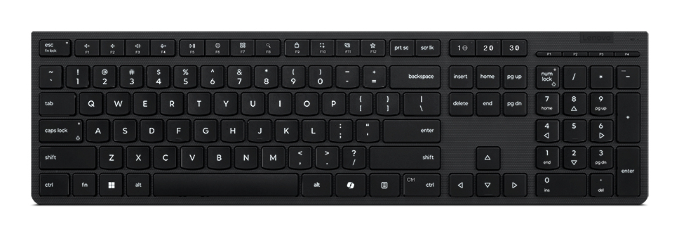 Lenovo 4Y41R64540 tastatur Hjemme/kontor RF trådløs + Bluetooth US engelsk Sort